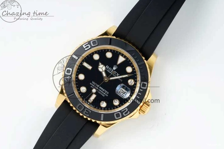 YG 3D Edition VR3235 226658 Yacht-Master Black Strap Oysterflex 1:1 on 3EF Ceramic Bezel 42mm Best 0714